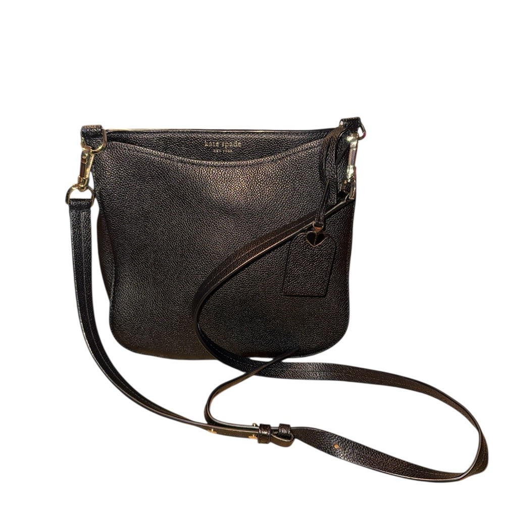 Kate Spade Metallic Black Crossbody Bag